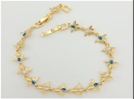 Pulsera Baño de Oro 18K HBQB1000624