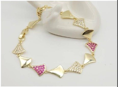 Pulsera Baño de Oro 18K HBQB1000627