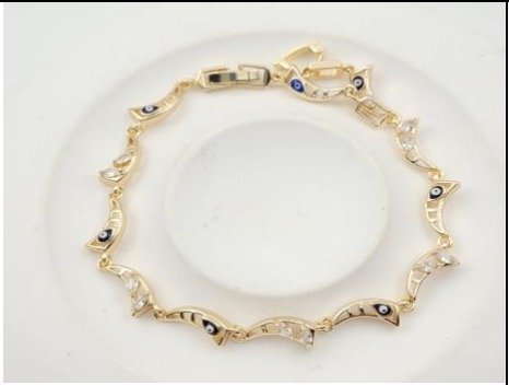 Pulsera Baño de Oro 18K HBQB1000630