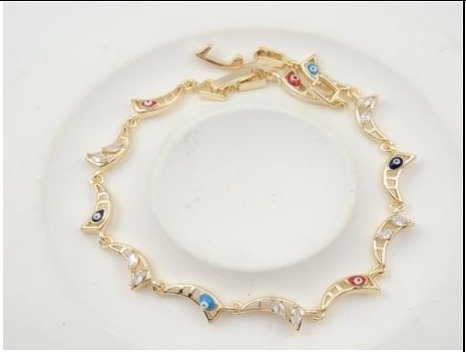 Pulsera Baño de Oro 18K HBQB1000631