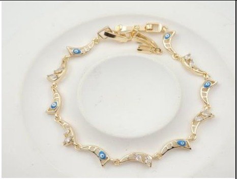 Pulsera Baño de Oro 18K HBQB1000632