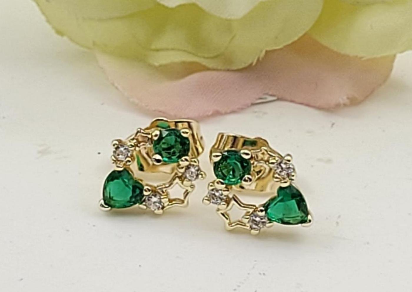 Arete Latón Oro 18K HBQE04005841
