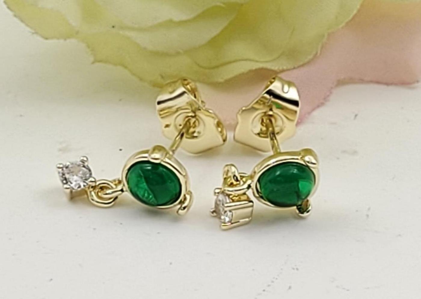 Arete Latón Oro 18K HBQE04005845