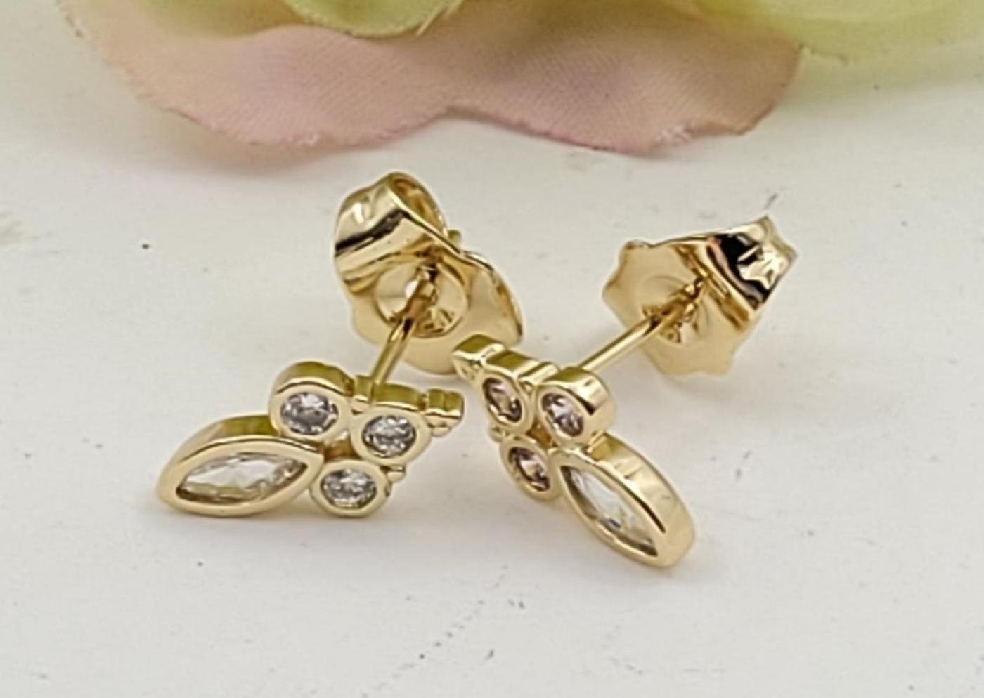 Arete Latón Oro 18K HBQE04005871