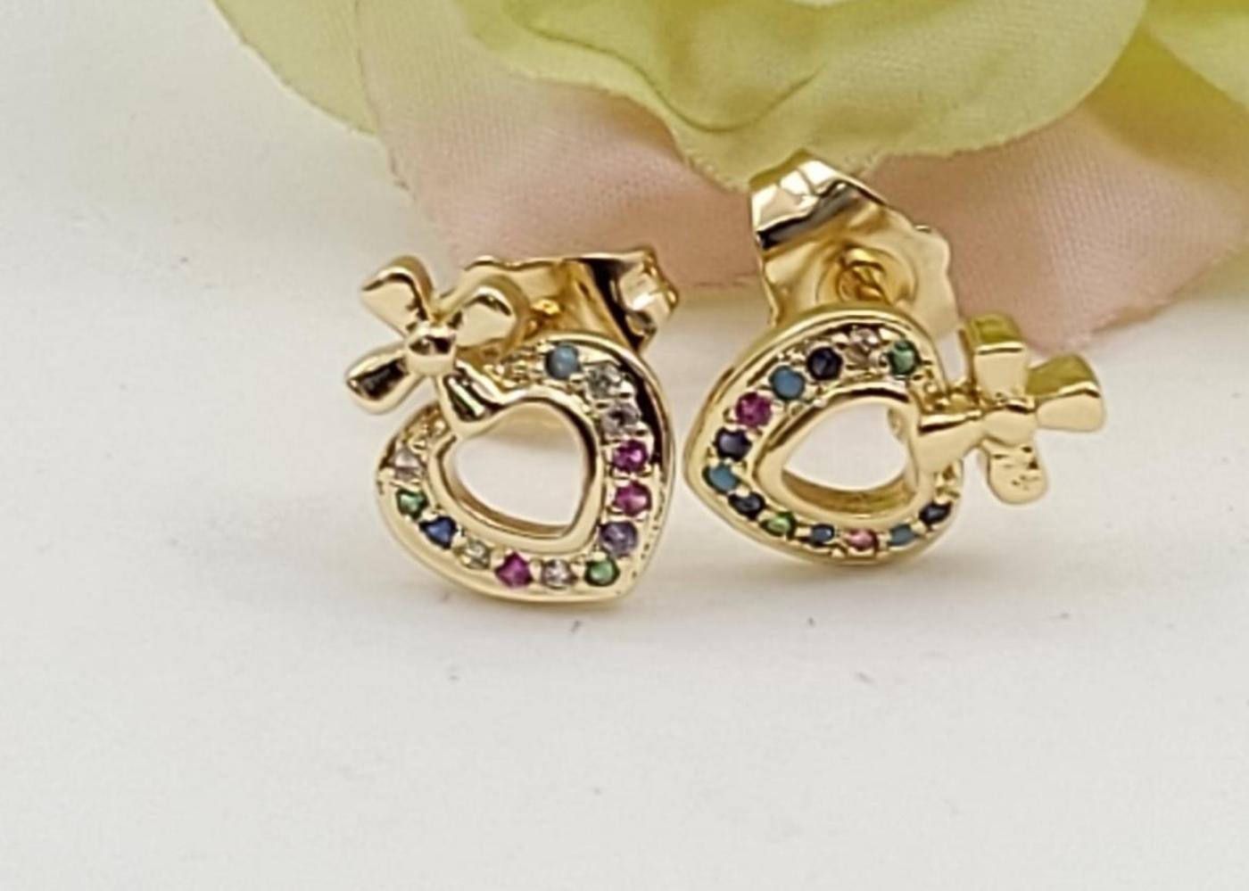 Arete Latón Oro 18K HBQE04005909