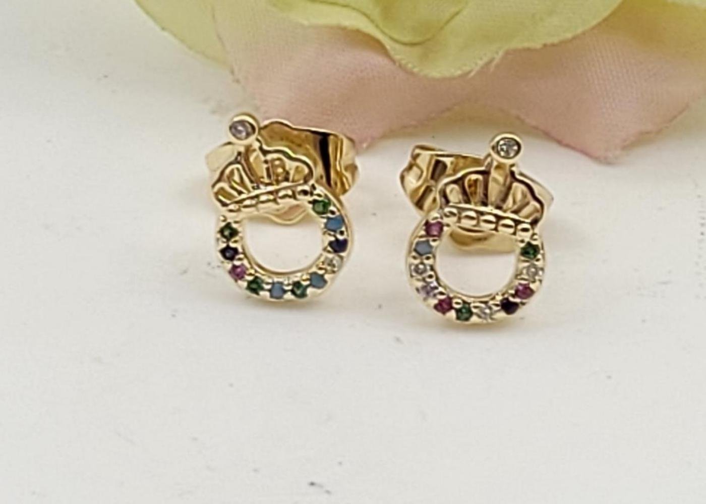 Arete Latón Oro 18K HBQE04005920