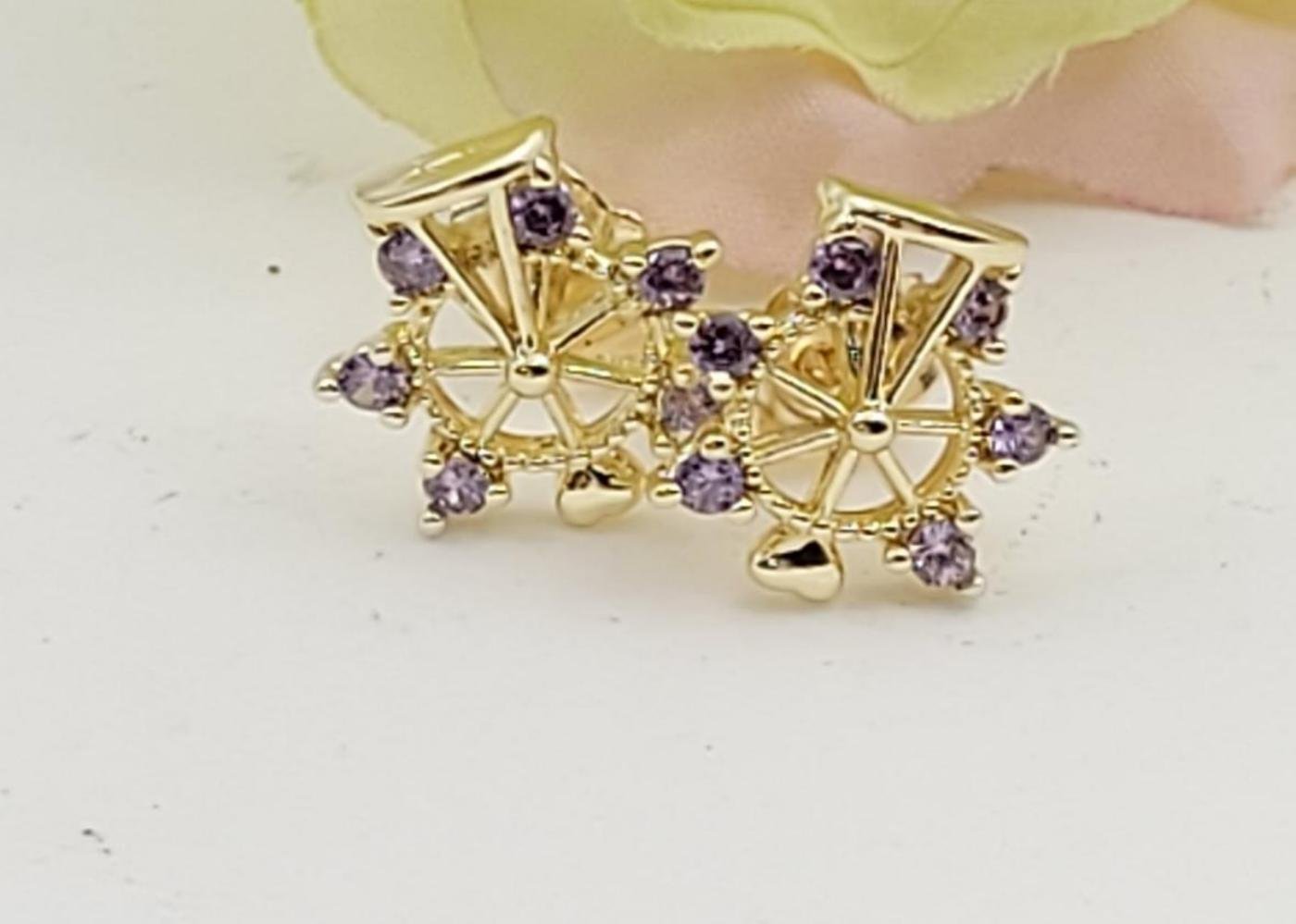Arete Latón Oro 18K HBQE04005941