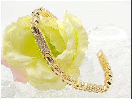 Pulsera Baño de Oro 18K HLB1600808