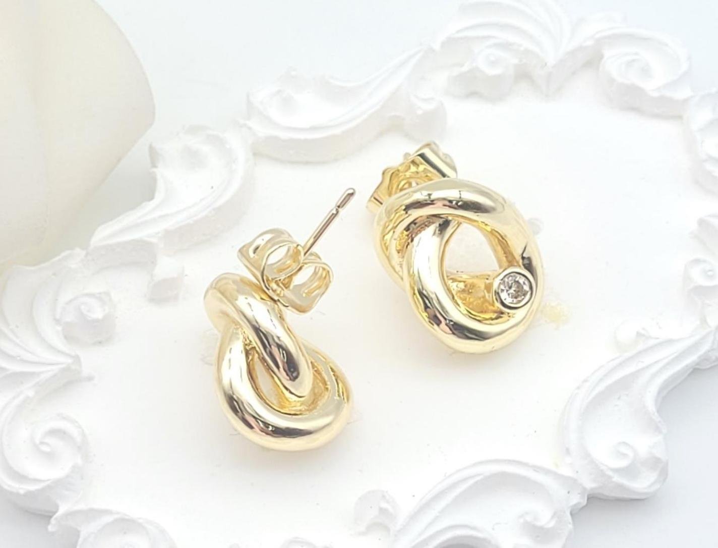 Arete Latón Oro 18K HLE0700925