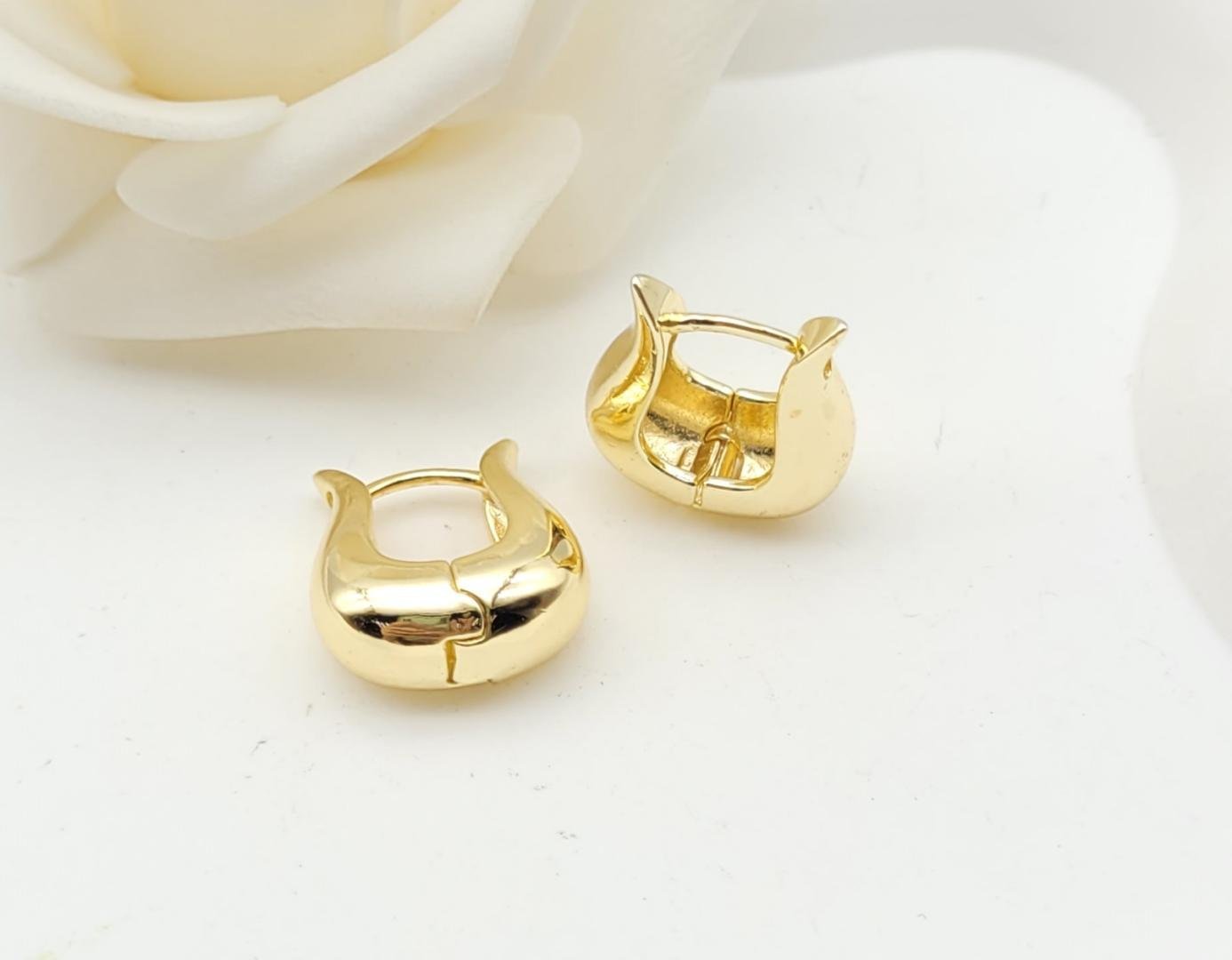 Arete Latón Oro 18K - Mediano HLE08002871