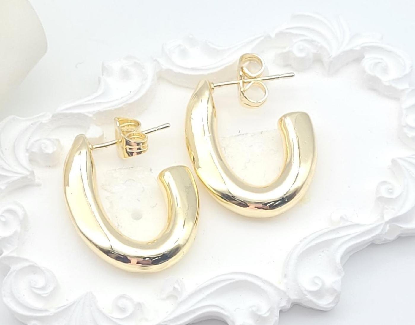 Arete Latón Oro 18K HLE0850936