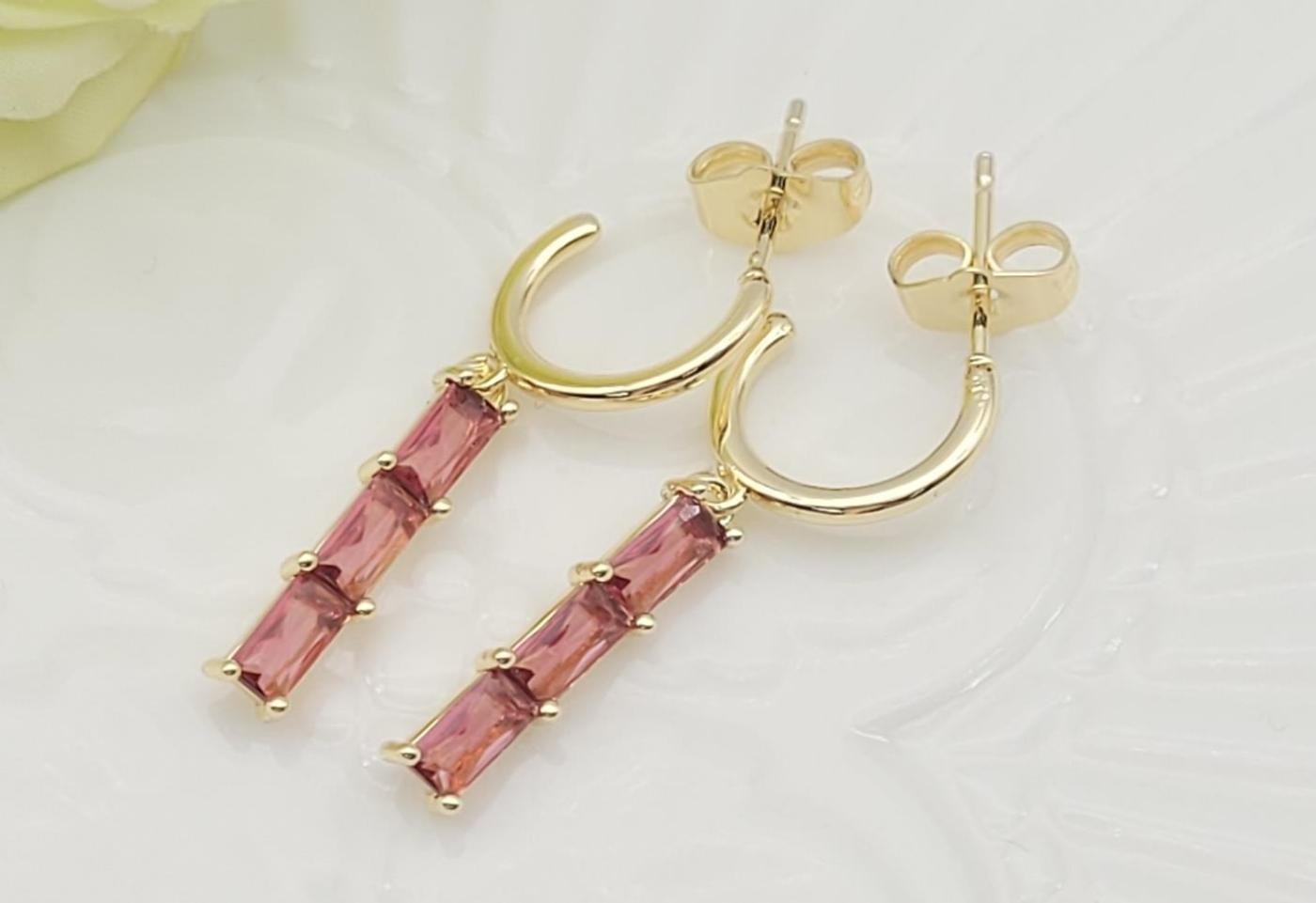 Arete Latón Oro 18K HME07004001