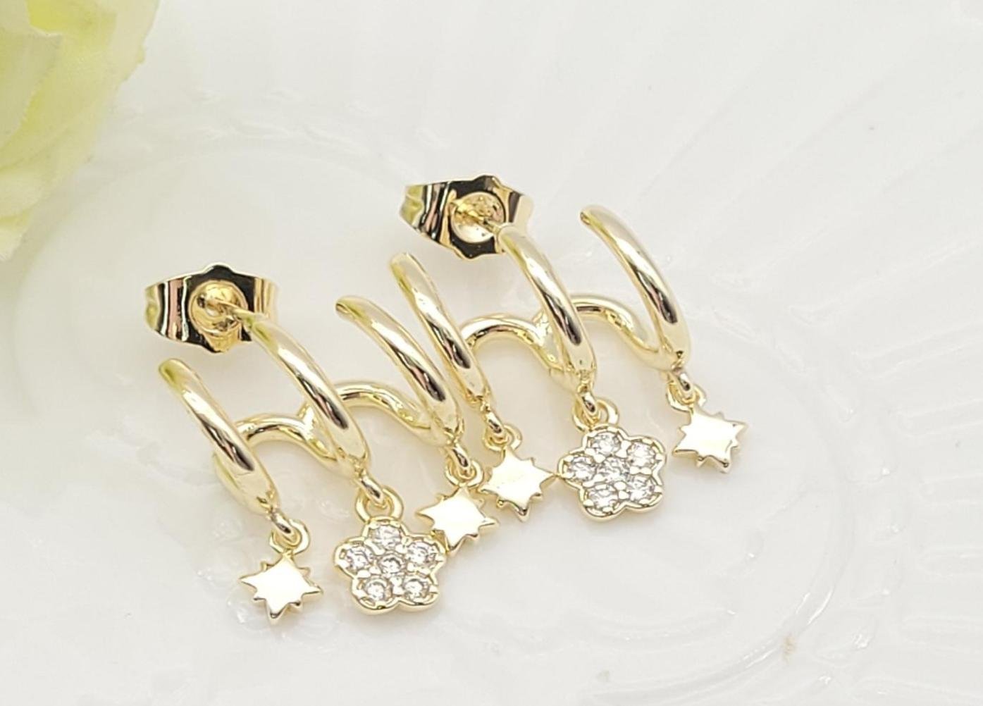Arete Latón Oro 18K HME08503947