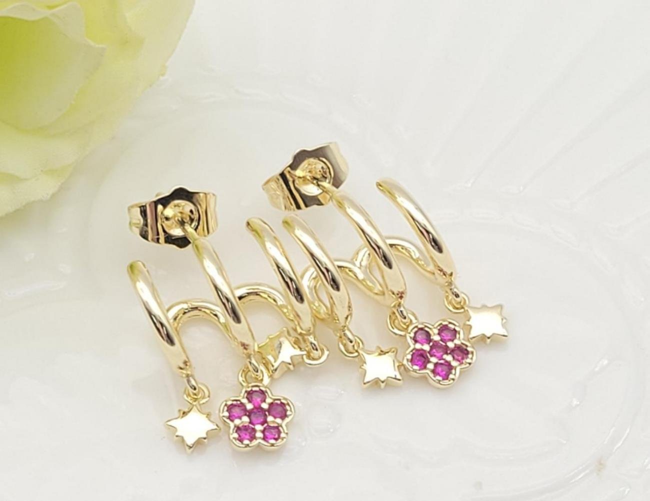 Arete Latón Oro 18K HME08503948