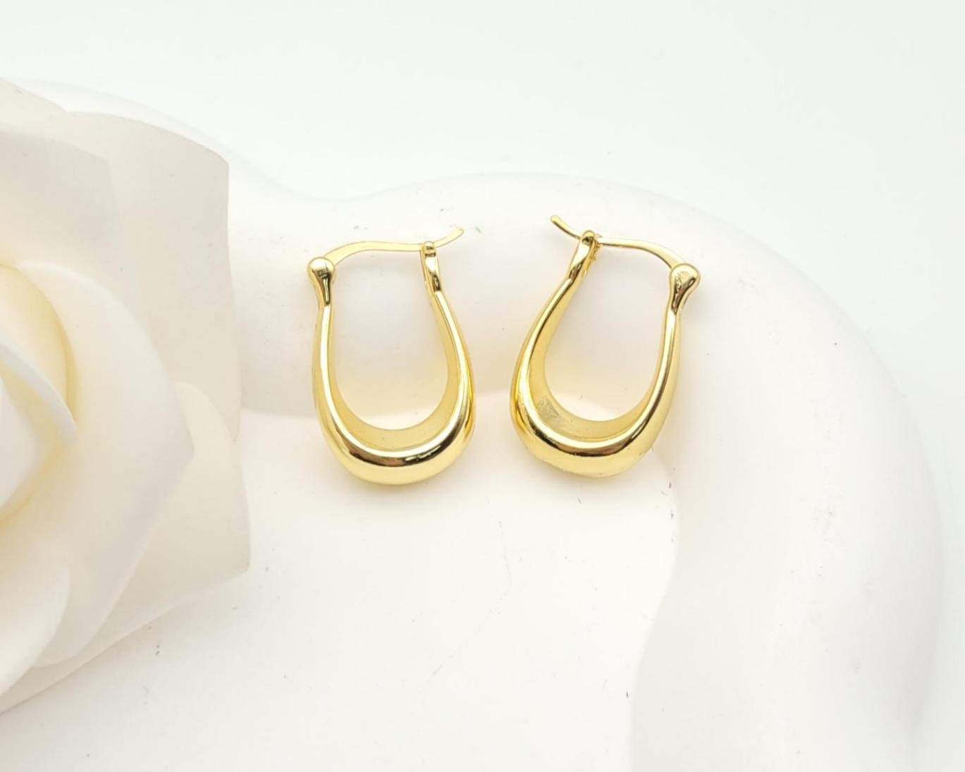 Arete Latón Oro 18K HQHE08003342