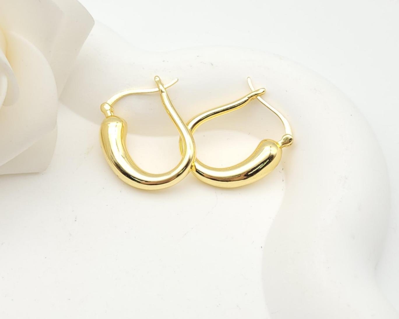 Arete Latón Oro 18K HQHE08503344