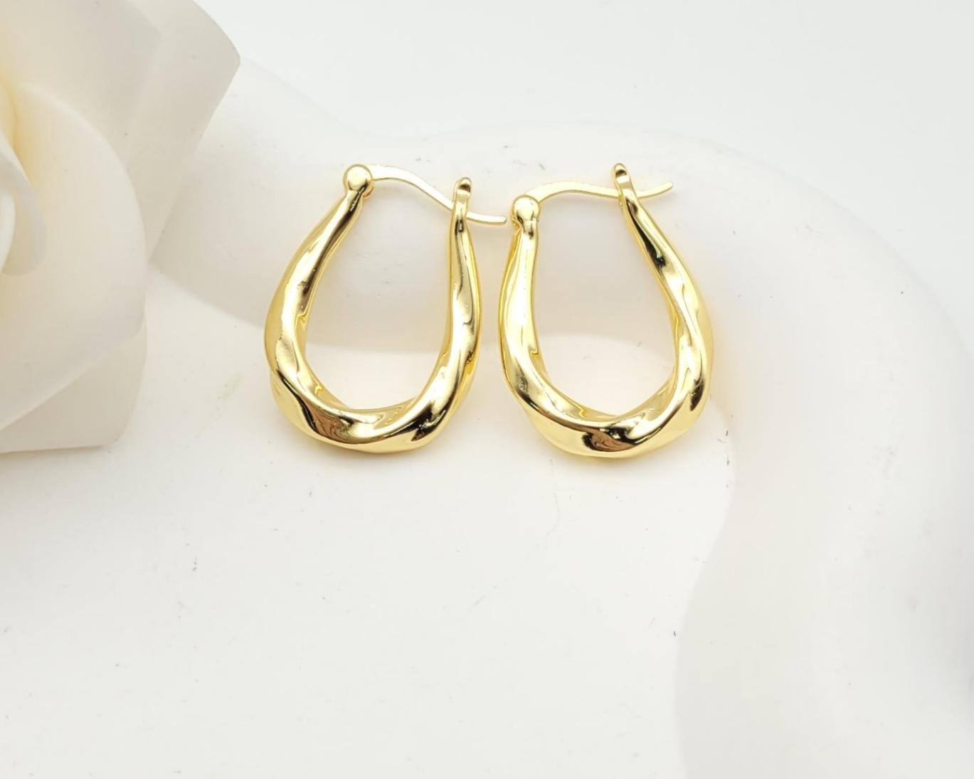 Arete Latón Oro 18K HQHE08503348