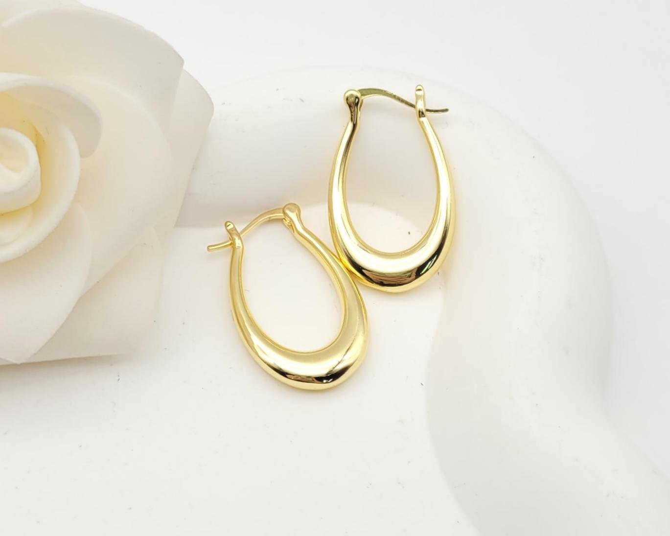 Arete Latón Oro 18K HQHE08503368