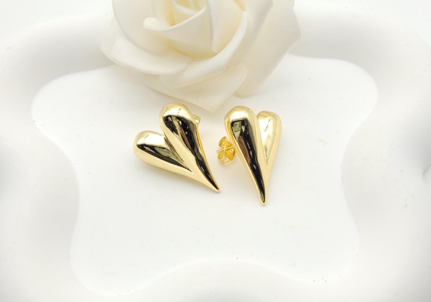 Arete Latón Oro 18K HQHE08503390