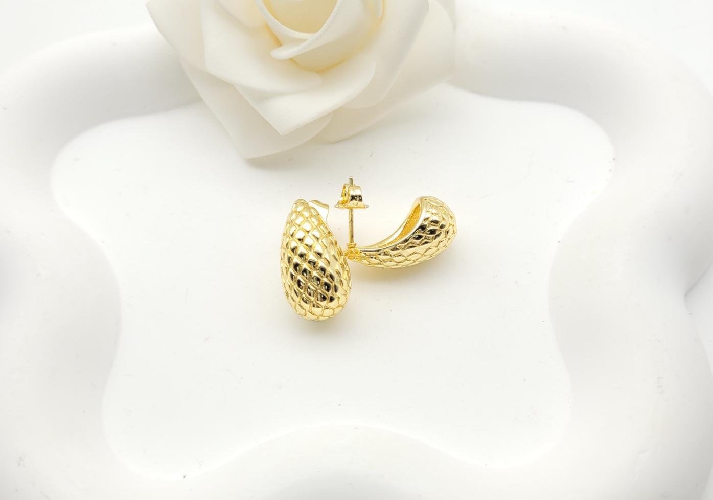 Arete Latón Oro 18K HQHE08503437