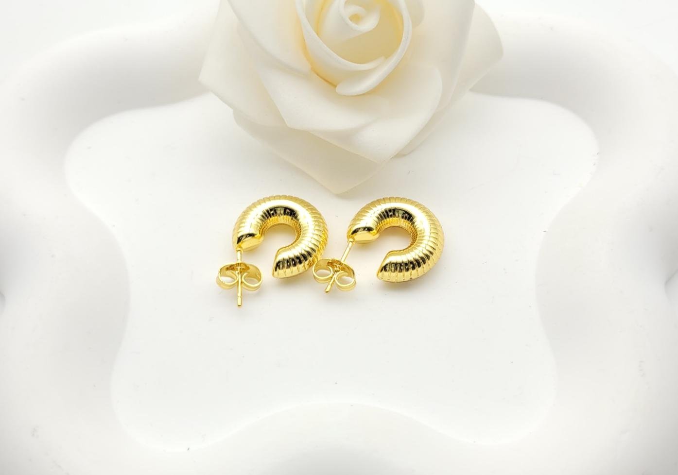 Arete Latón Oro 18K HQHE08503447