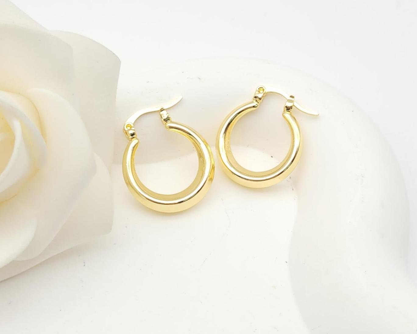 Arete Latón Oro 18K HQHE09503366