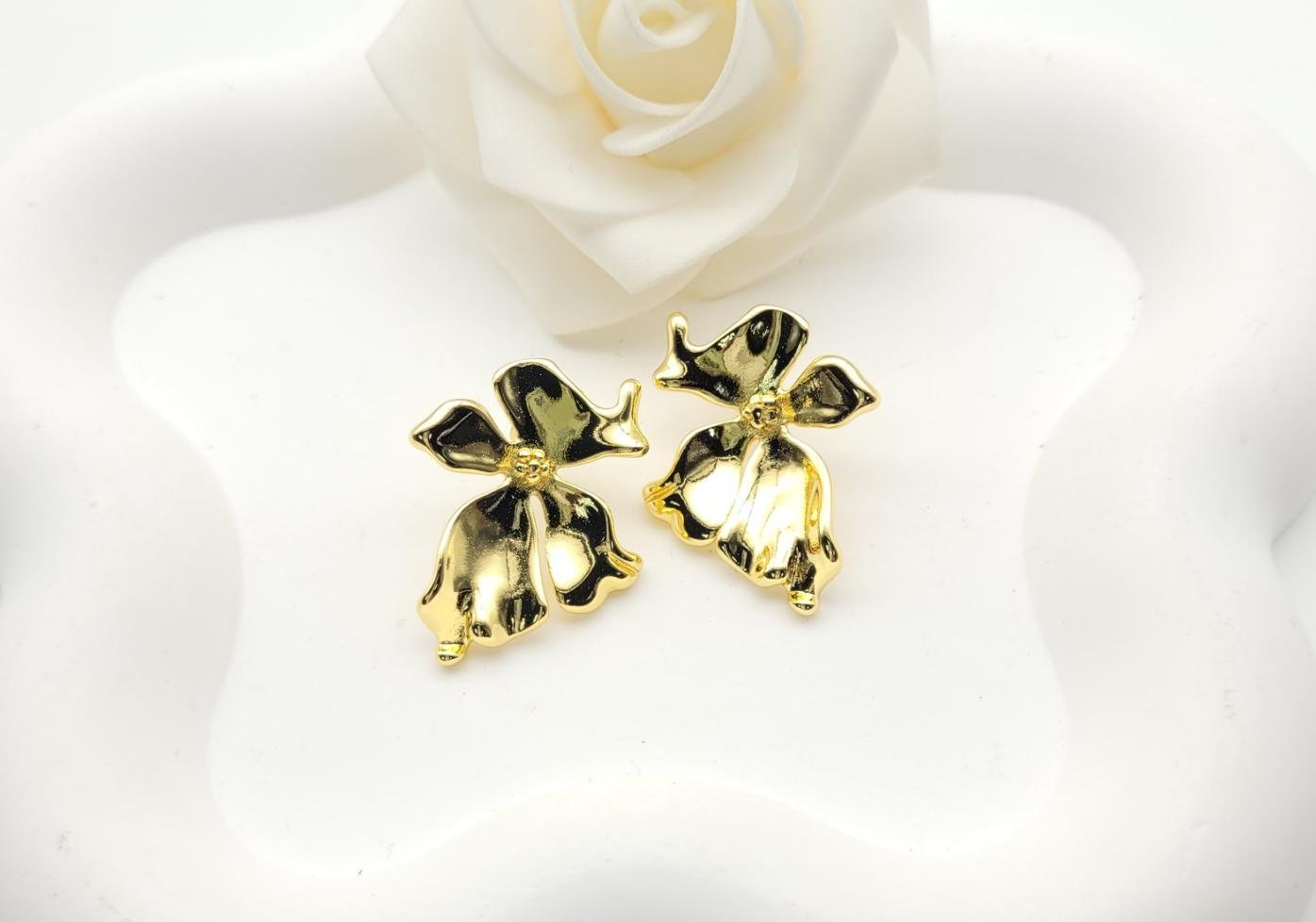 Arete Latón Oro 18K HQHE09503420