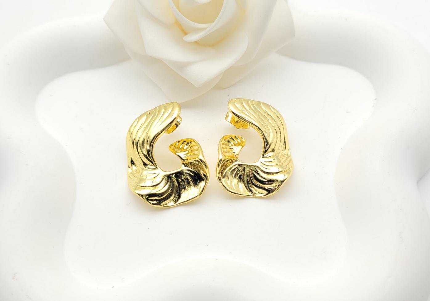 Arete Latón Oro 18K HQHE09503439