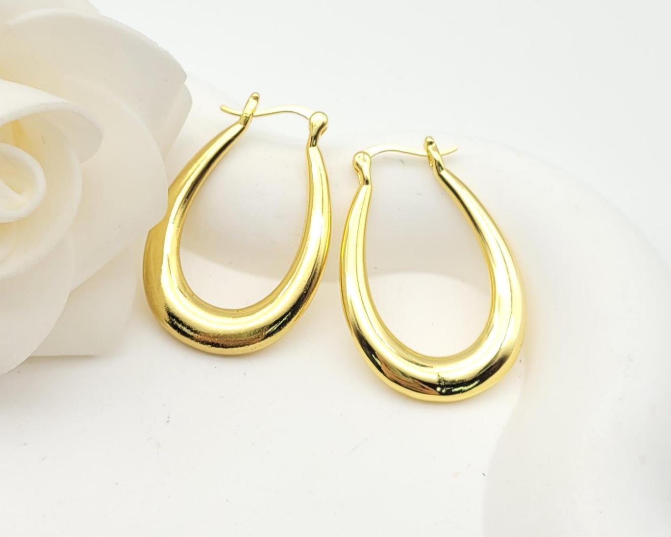 Arete Latón Oro 18K HQHE10003333