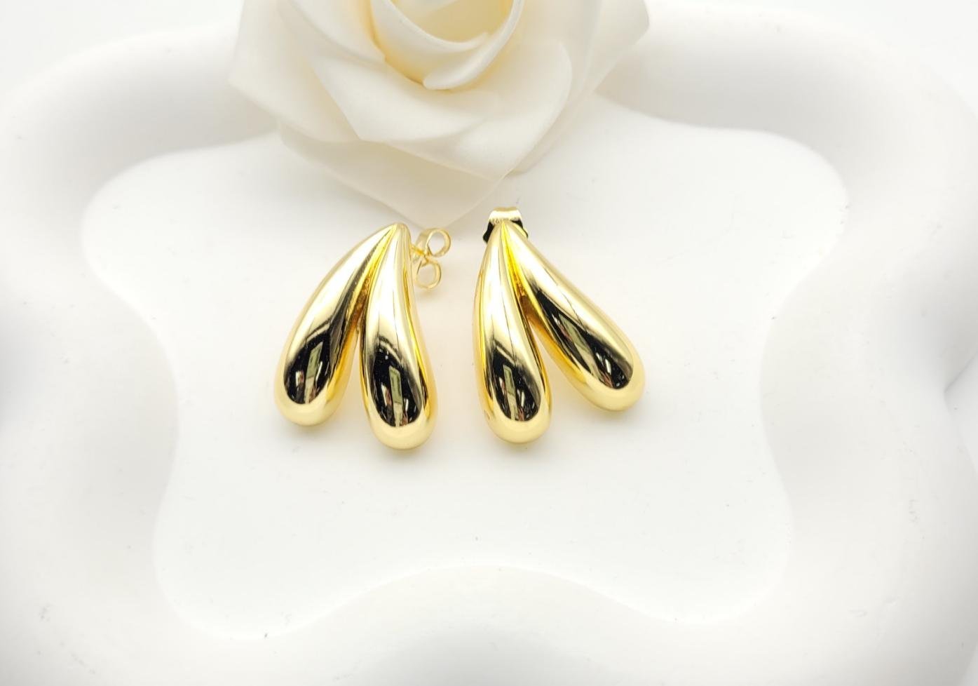 Arete Latón Oro 18K HQHE10003428