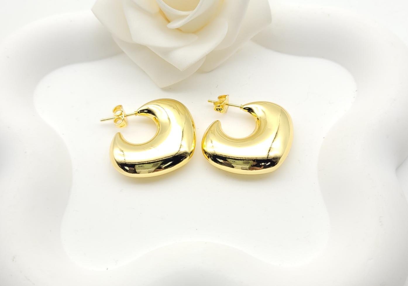 Arete Latón Oro 18K HQHE10003438