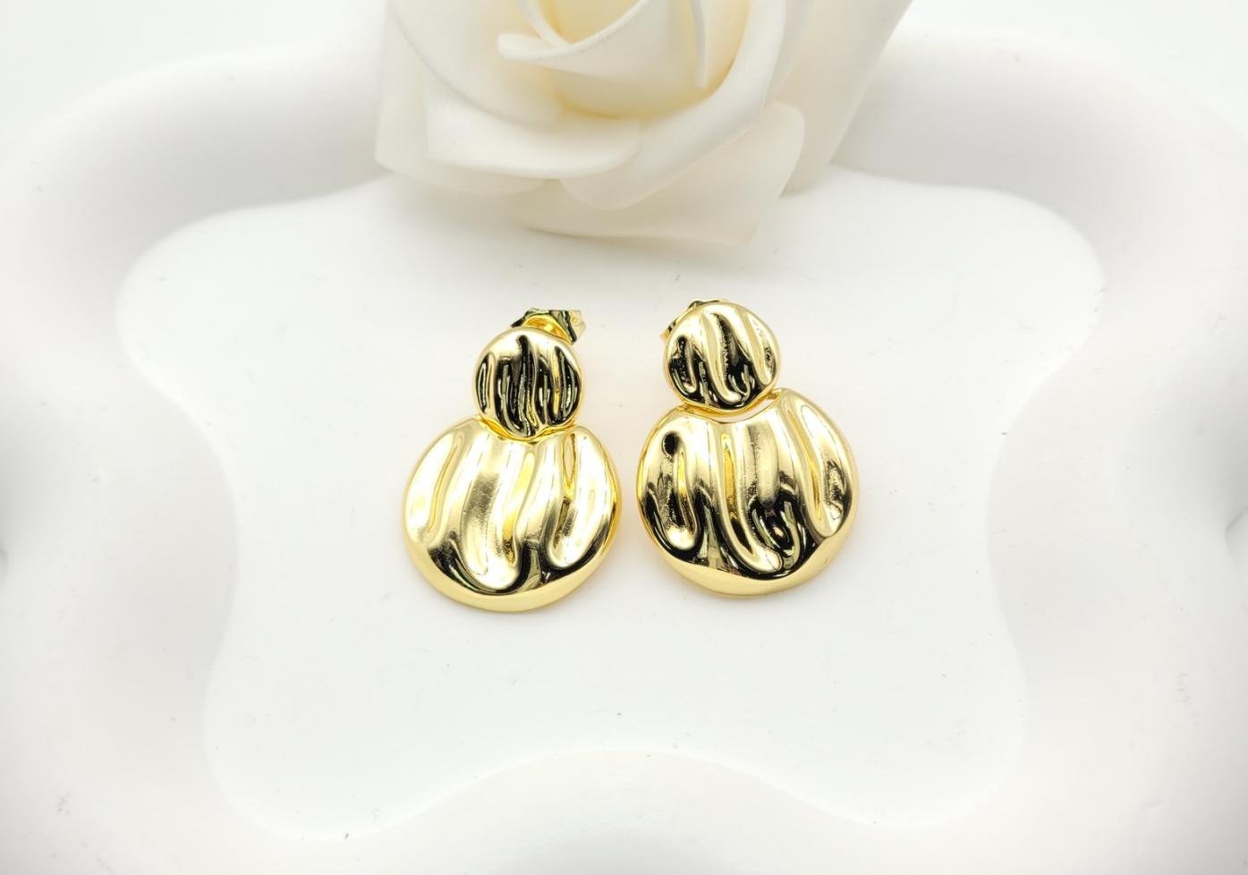 Arete Latón Oro 18K HQHE10003458