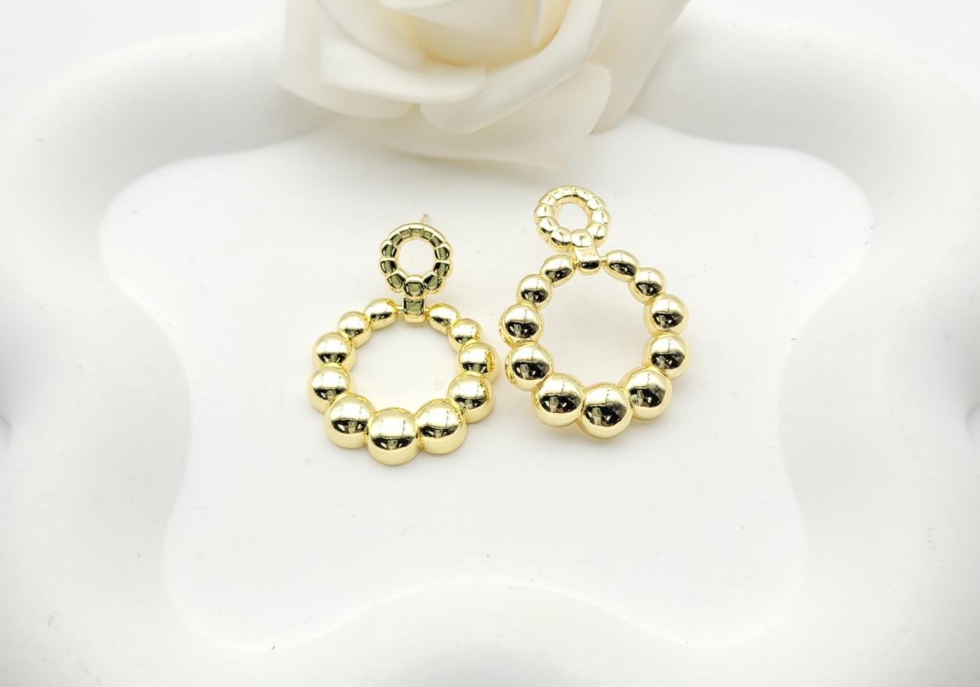 Arete Latón Oro 18K HQHE10003462