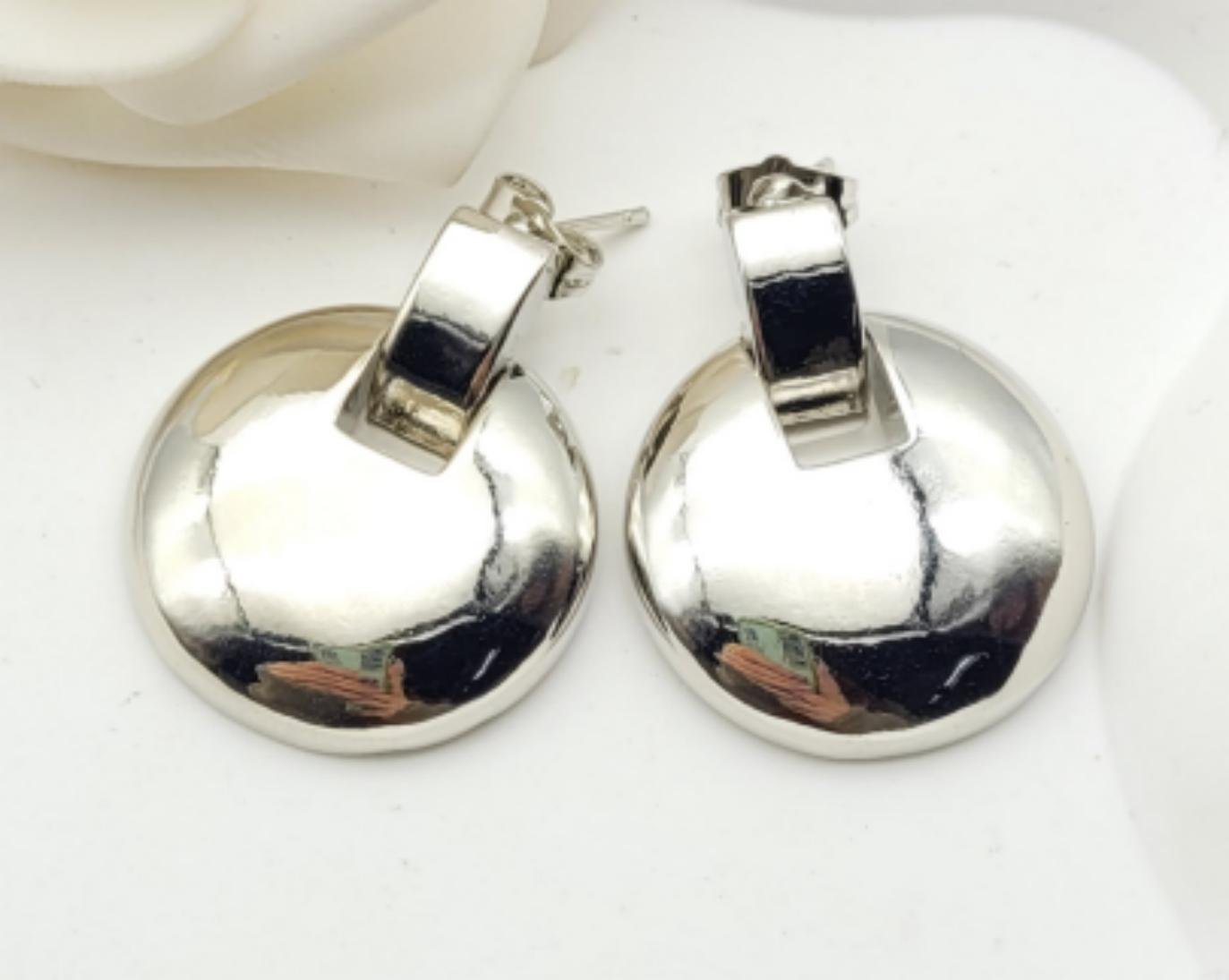 Arete Latón Color Plata HQHE10003475