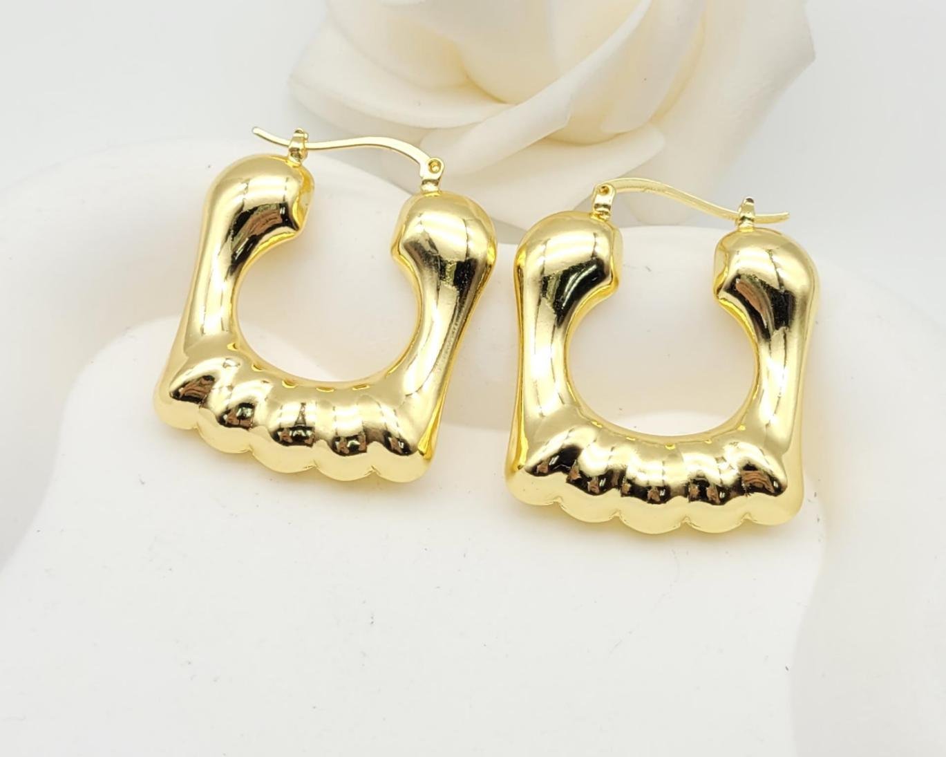Arete Latón Oro 18K HQHE11003326