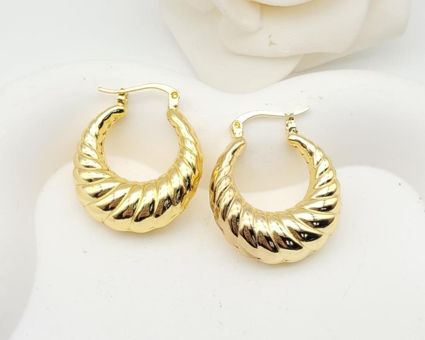Arete Latón Oro 18K HQHE11003358