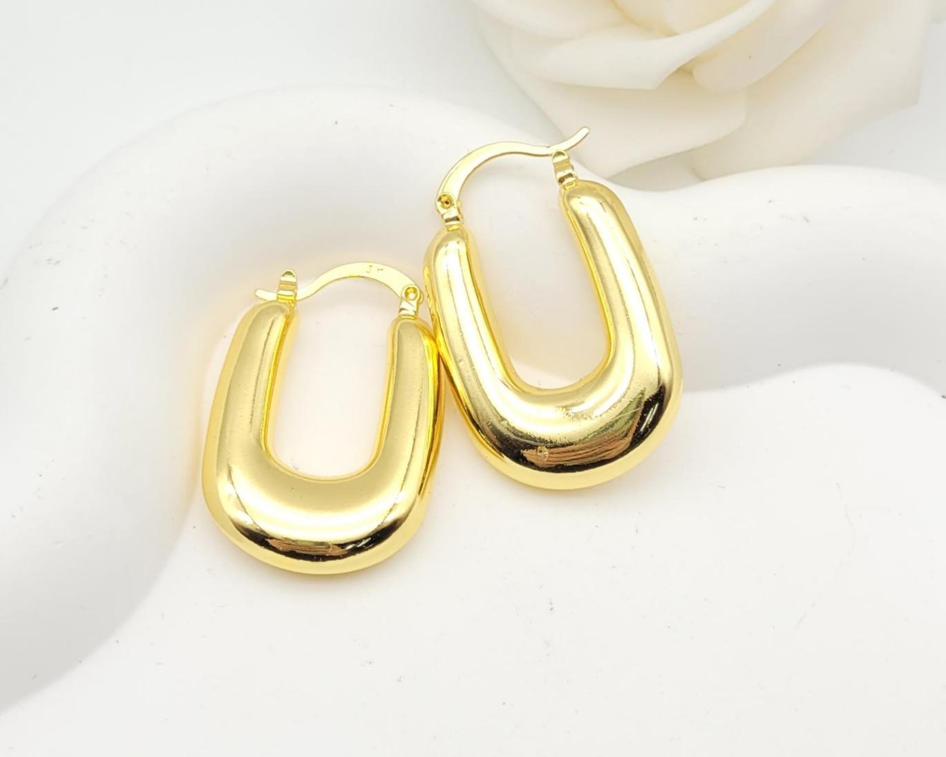 Arete Latón Oro 18K HQHE11003367