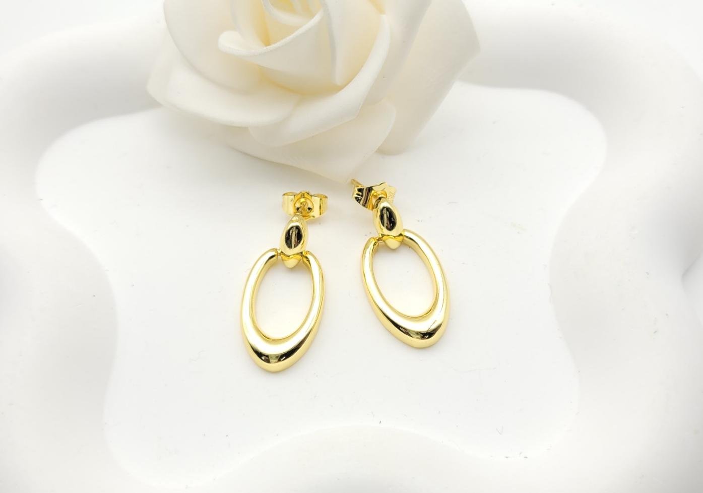 Arete Latón Oro 18K HQHE11003383