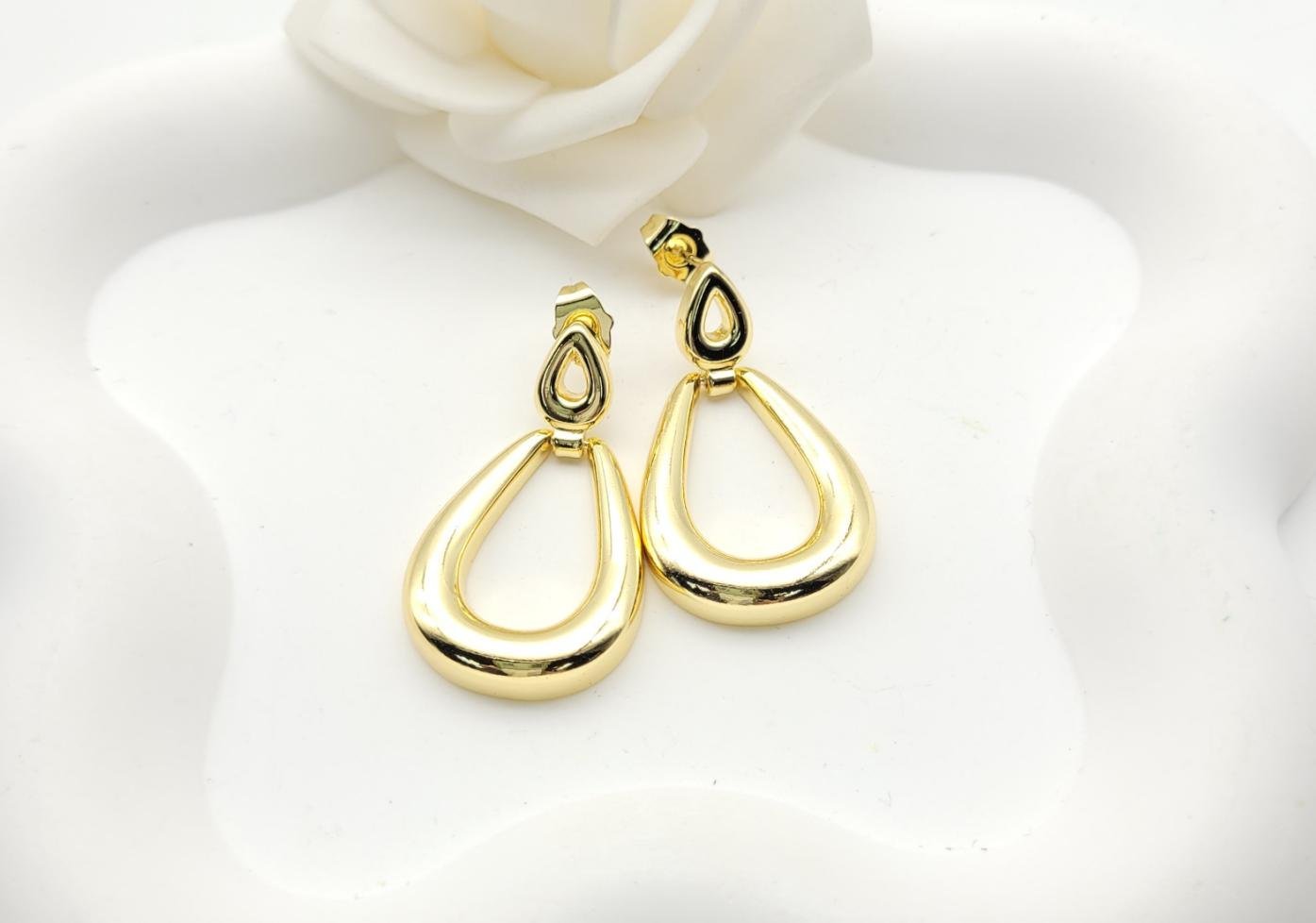 Arete Latón Oro 18K HQHE11003401