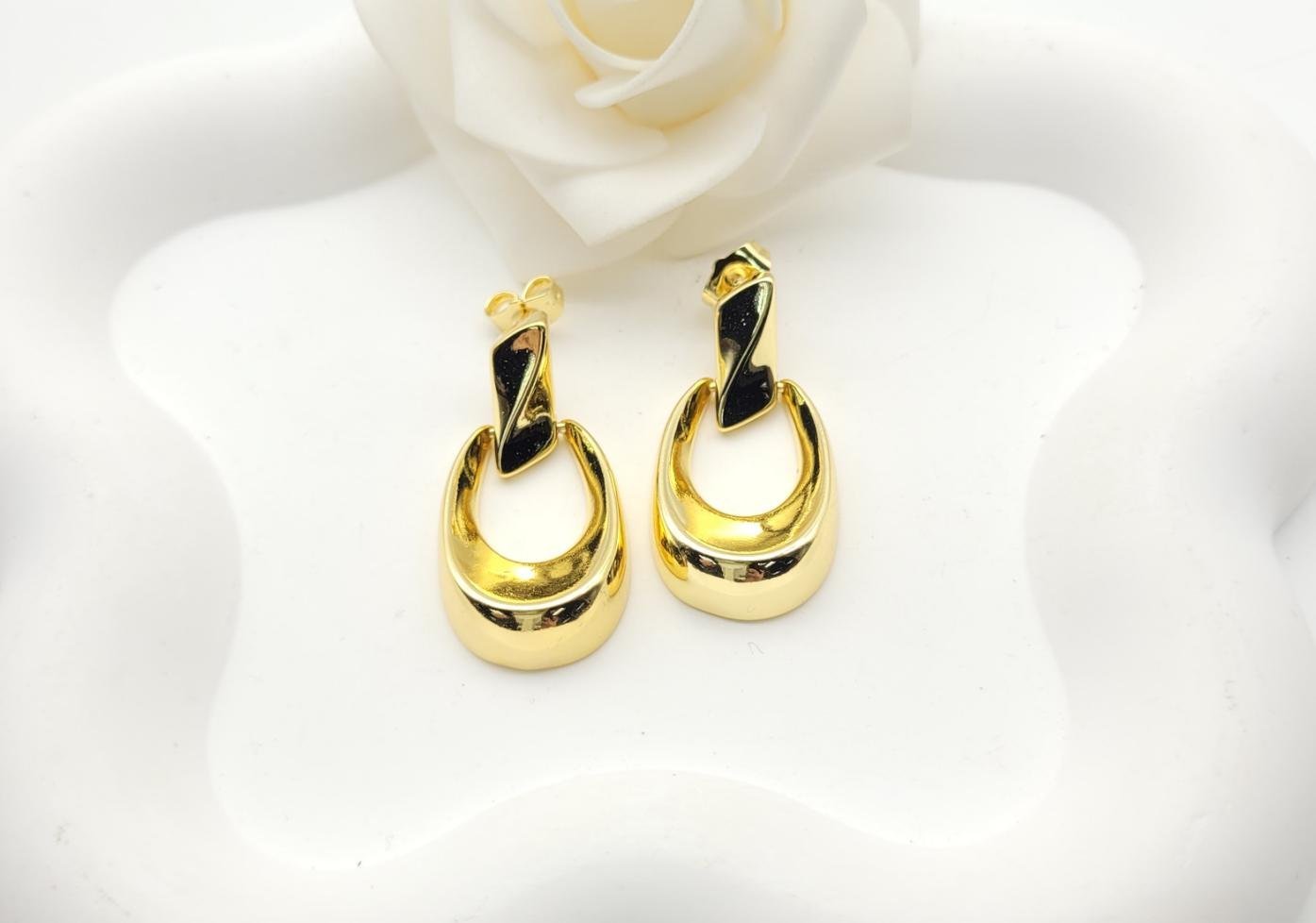 Arete Latón Oro 18K HQHE11003425
