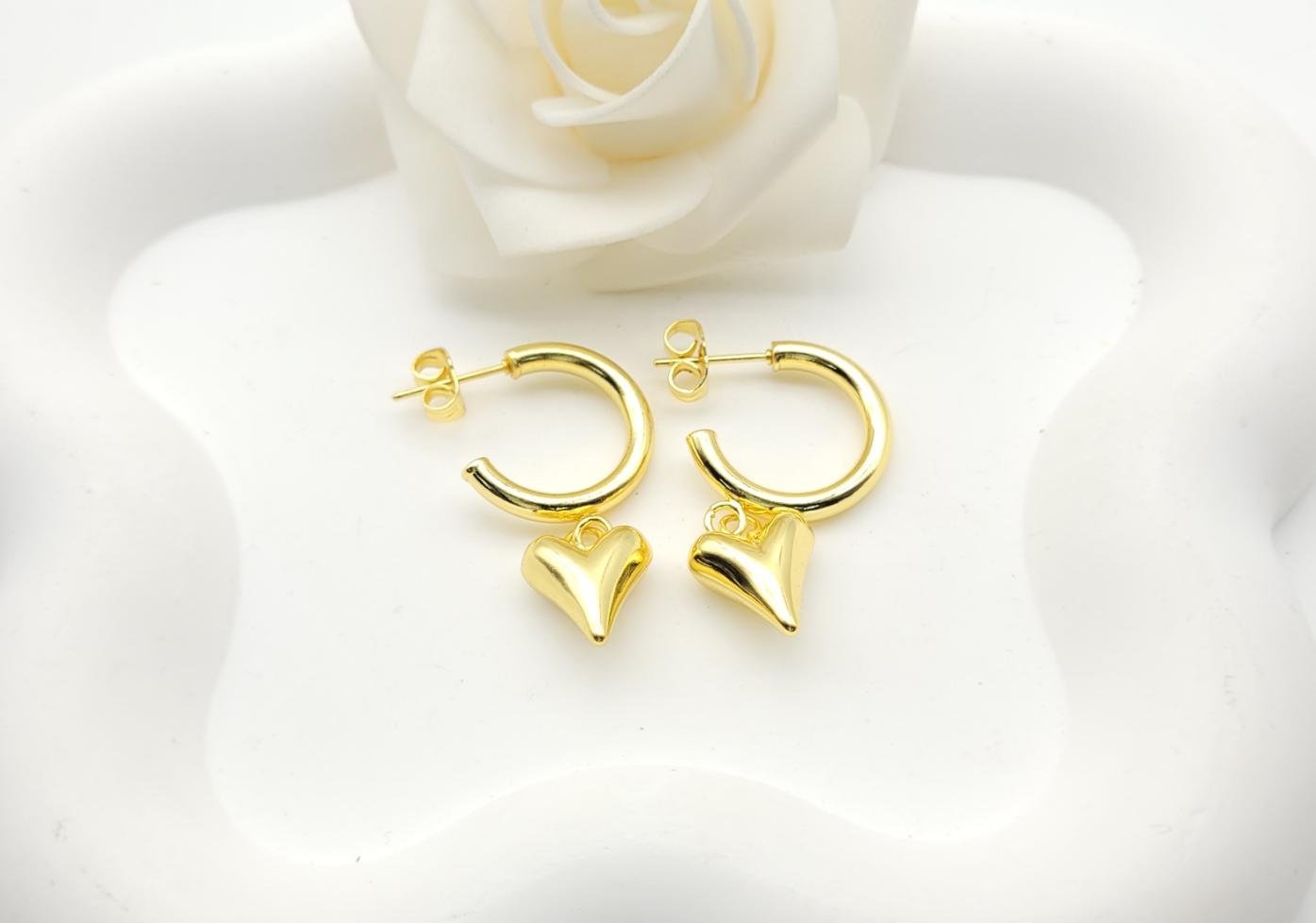 Arete Latón Oro 18K HQHE11003426