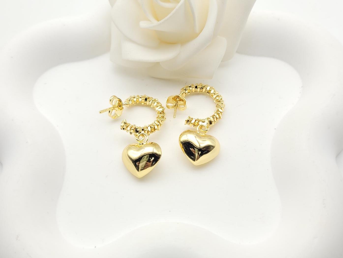 Arete Latón Oro 18K HQHE11003452