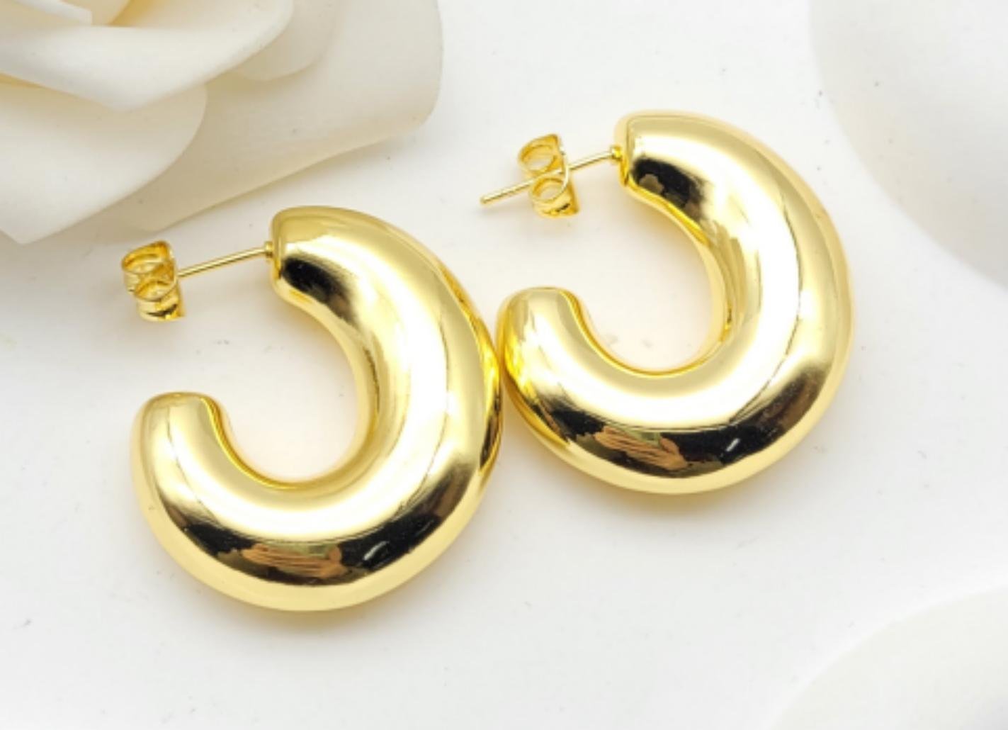 Arete Latón Oro 18K HQHE11003472