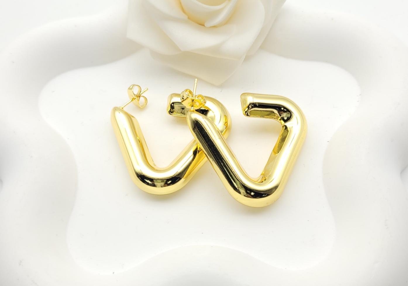 Arete Latón Oro 18K HQHE12003443