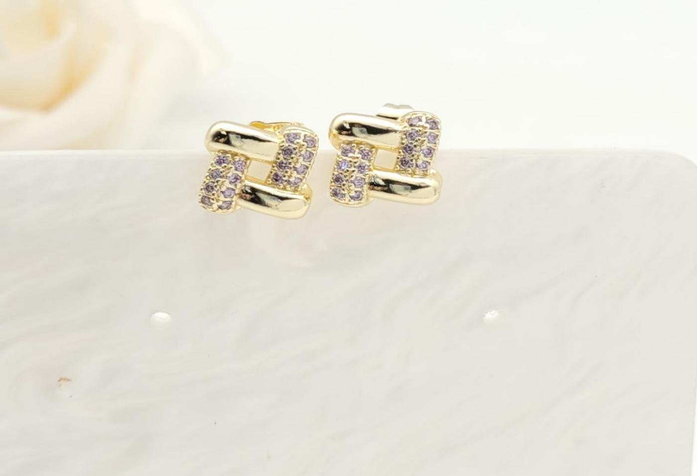 Arete Latón Oro 18K HRE05506304