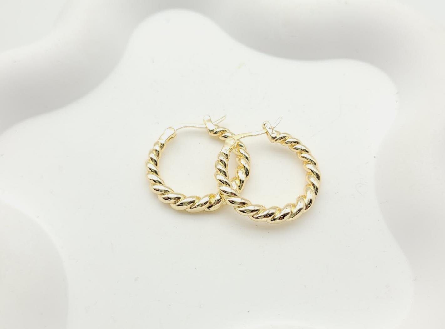 Arete Latón Oro 18K HRE06503122