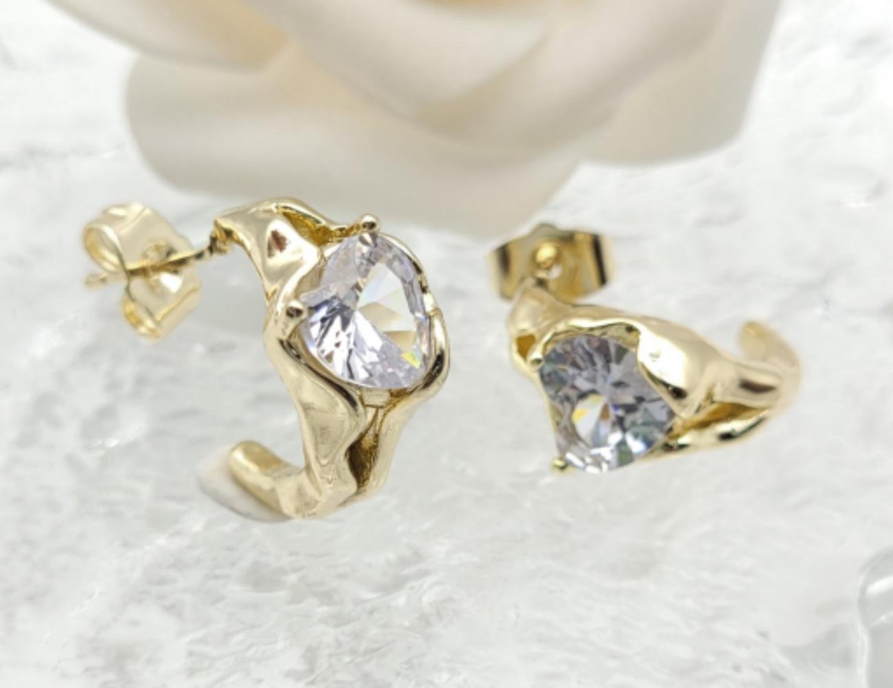 Arete Latón Oro 18K HRE06504780