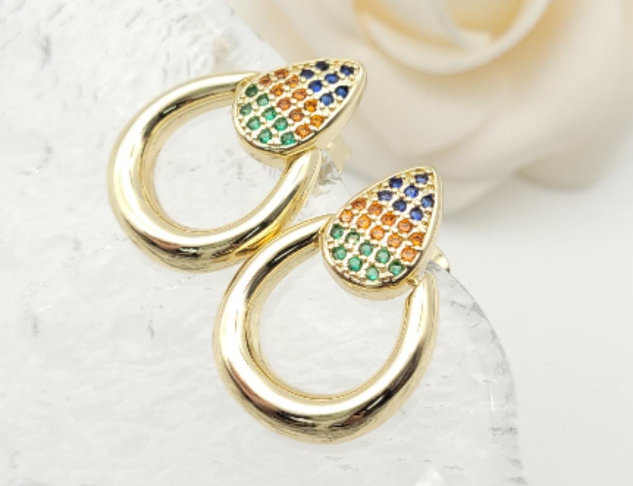 Arete Latón Oro 18K HRE08504761