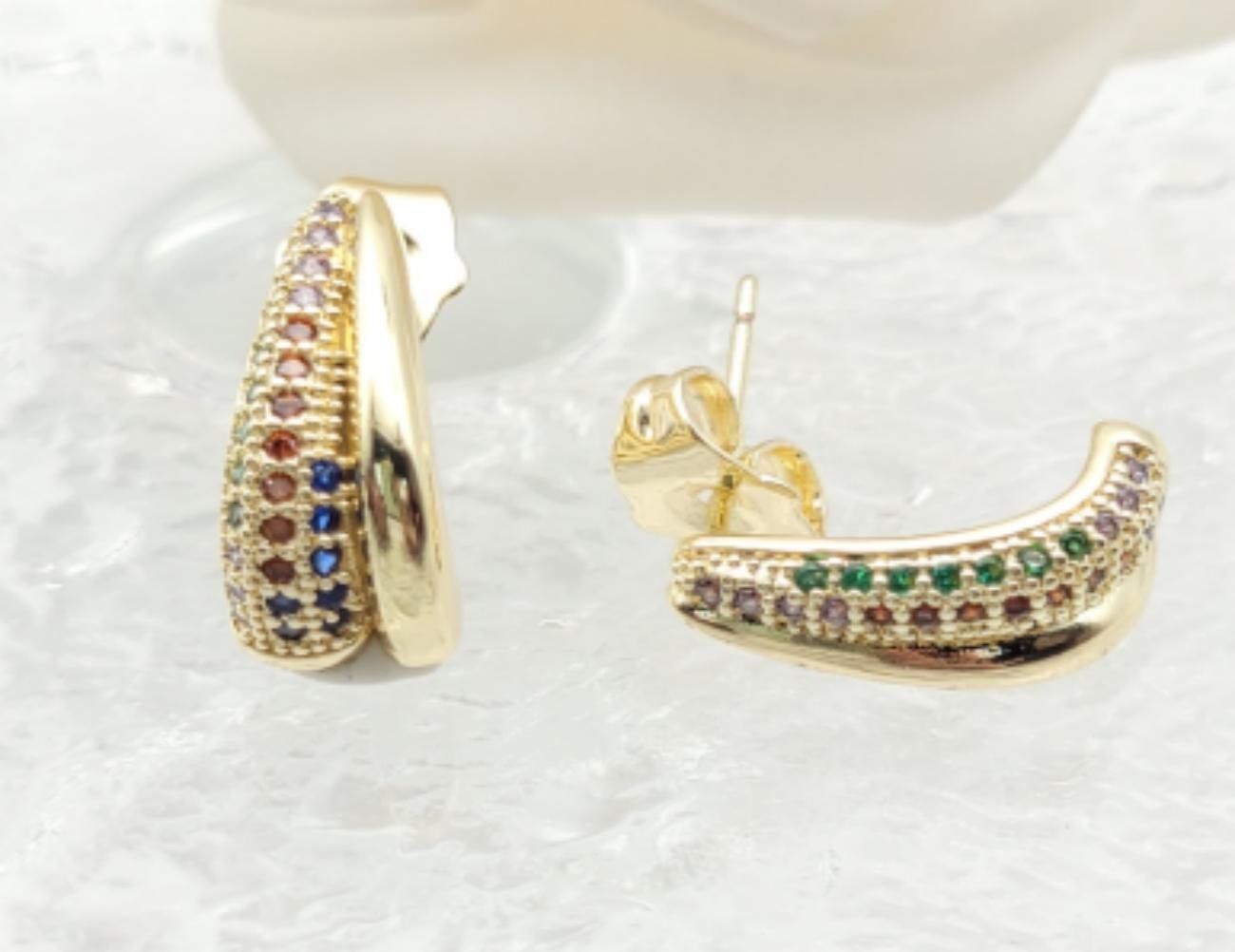 Arete Latón Oro 18K HRE08504774
