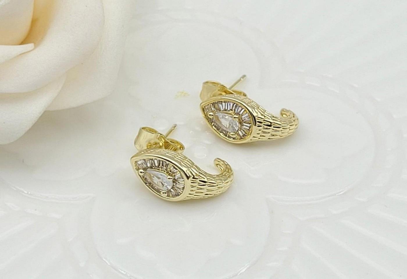 Arete Latón Oro 18K HRE11005304